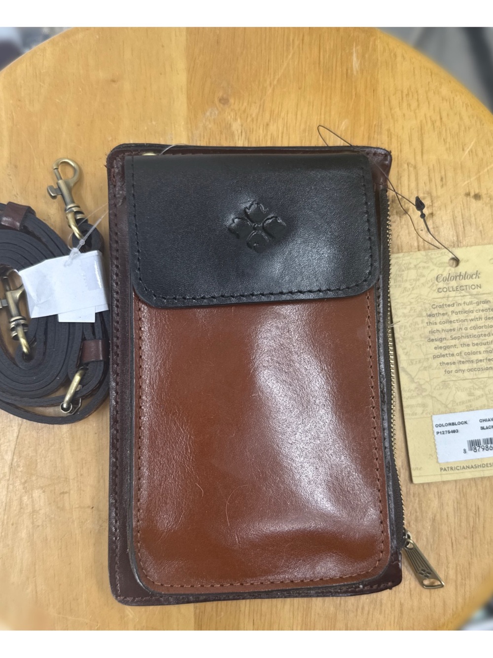 Patricia Nash Chiavella Colorblock Phone Crossbody Bag
